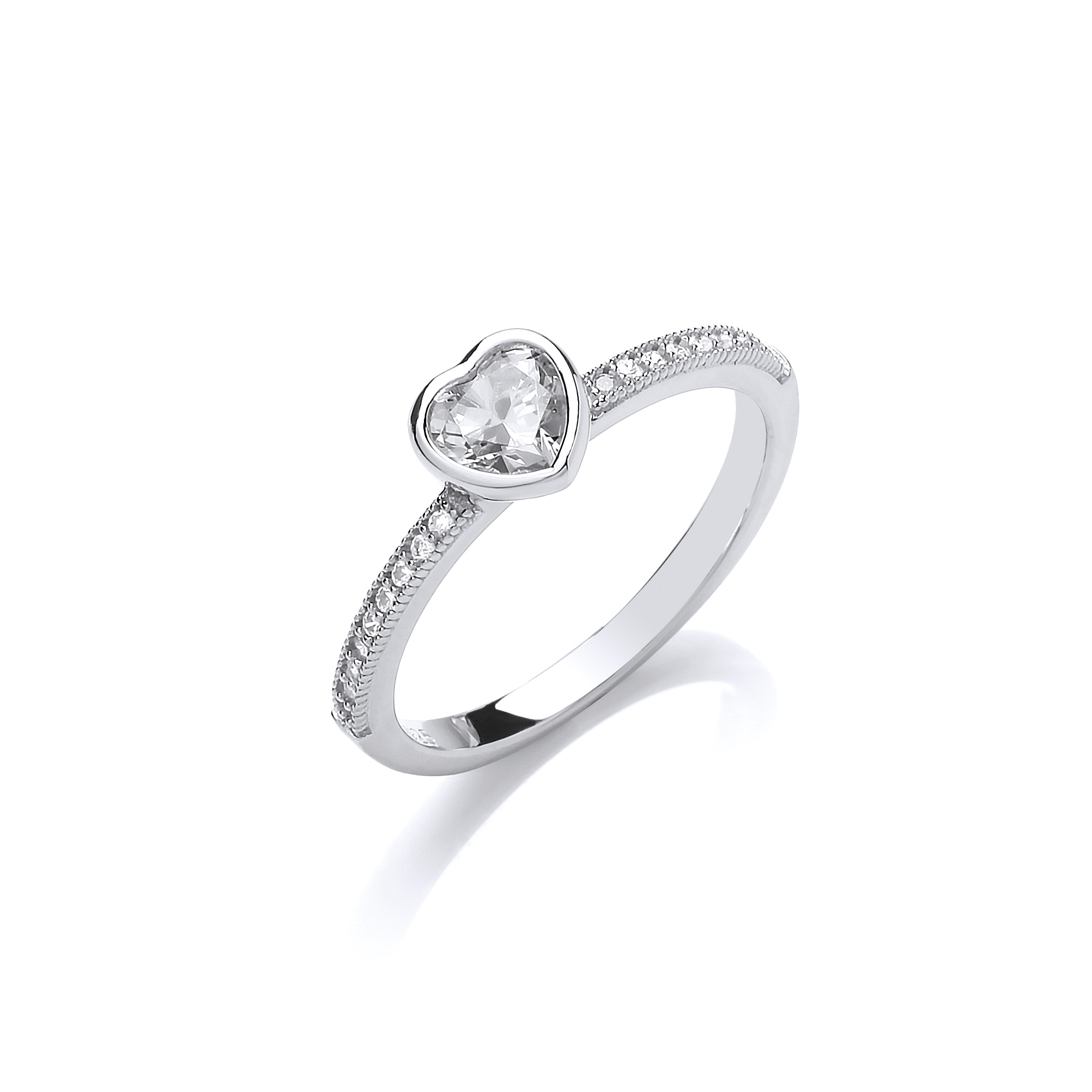 True Love Heart Solitaire Ring - Cavendish French Limited