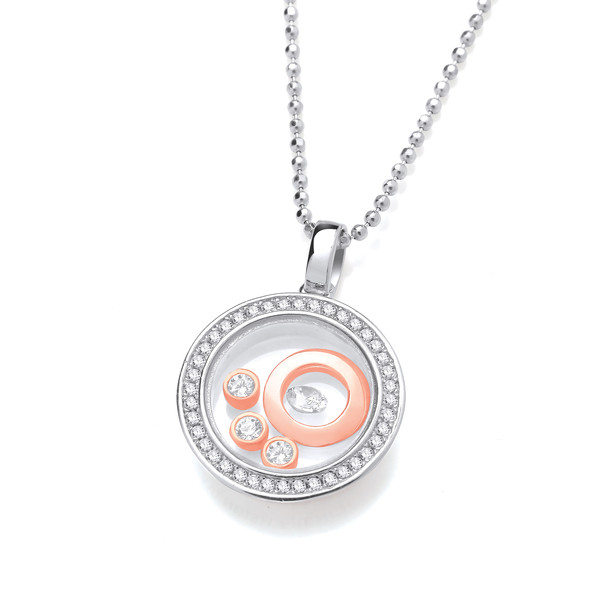 Small Silver Saturn Pendant without chain